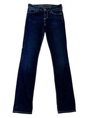 Citizens of Humanity Dark Wash Ava Straight Vintage Denim Jeans Low Rise 24